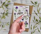 Thistle Stickers. Thistle Flowers Sticker. Wildflowers Sticker Pack. Scotland sticker. Transparent Milk Thistle Sticker. Bullet Journal