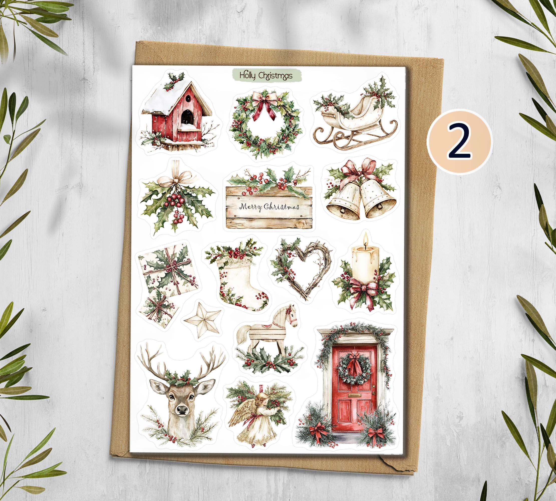 Christmas Holly Stickers