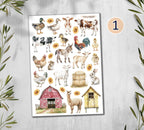 Farm Animals Sticker Sheet