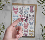 Lingerie Stickers. Lace Stickers. Fashion Stickers. Underwear Stickers. Bra Stickers. Planner, Junkjournal, Scrapbook
