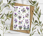 Thistle Stickers. Milk Thistle Flowers Sticker. Wildflowers Sticker Sheet. Scotland stickers. Transparent Milk Thistle Stickers