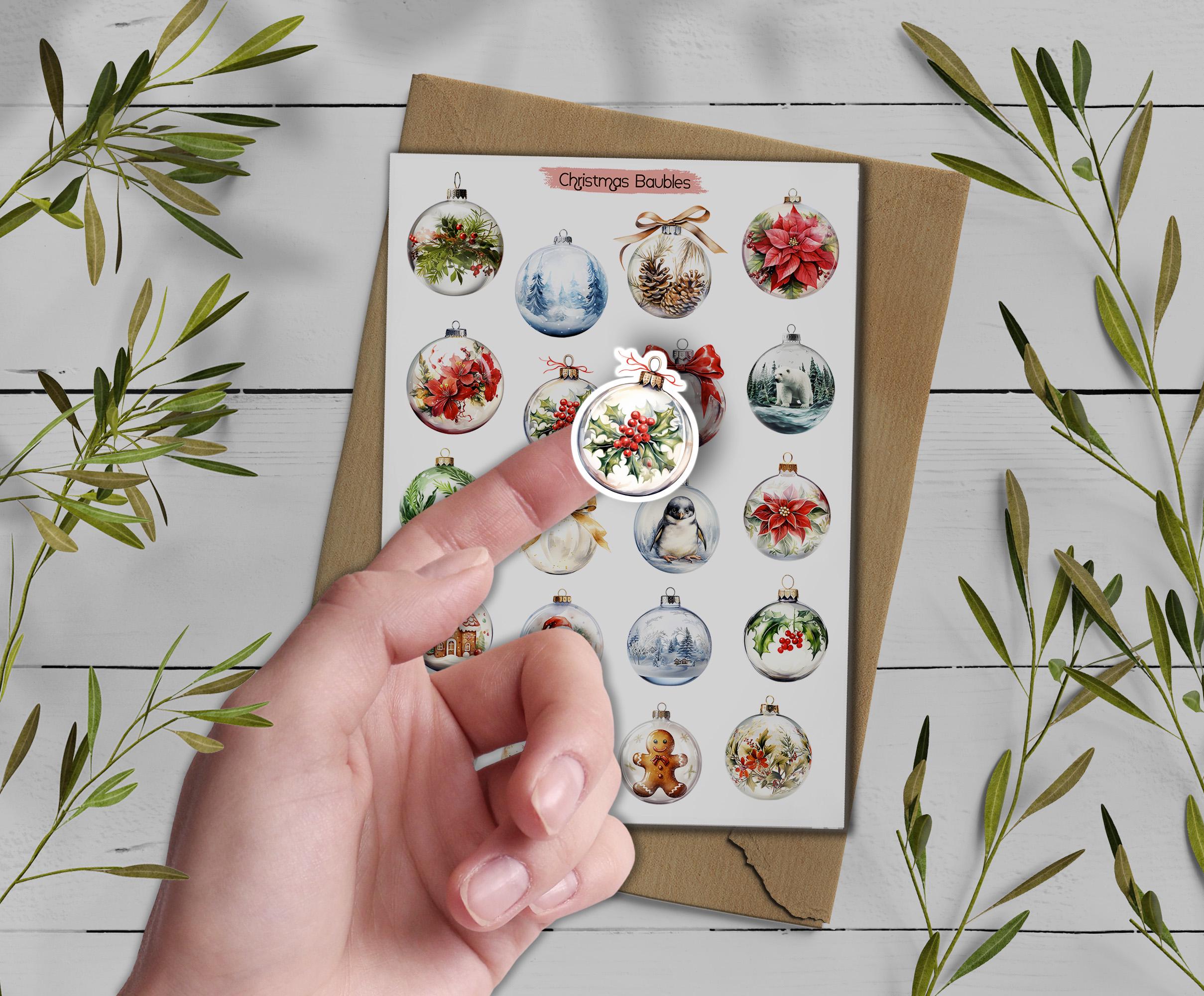 Christmas Baubles Stickers