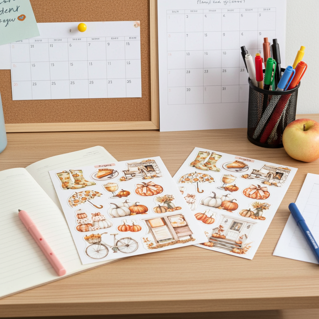 Autumn Pumpkins Stickers 00022