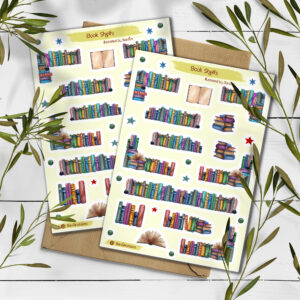 Book Stickers. Books Planner Stickers.