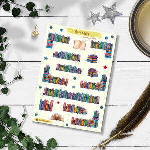 Book Stickers. Books Planner Stickers.