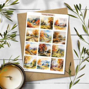 Autumn Landscape Stickers
